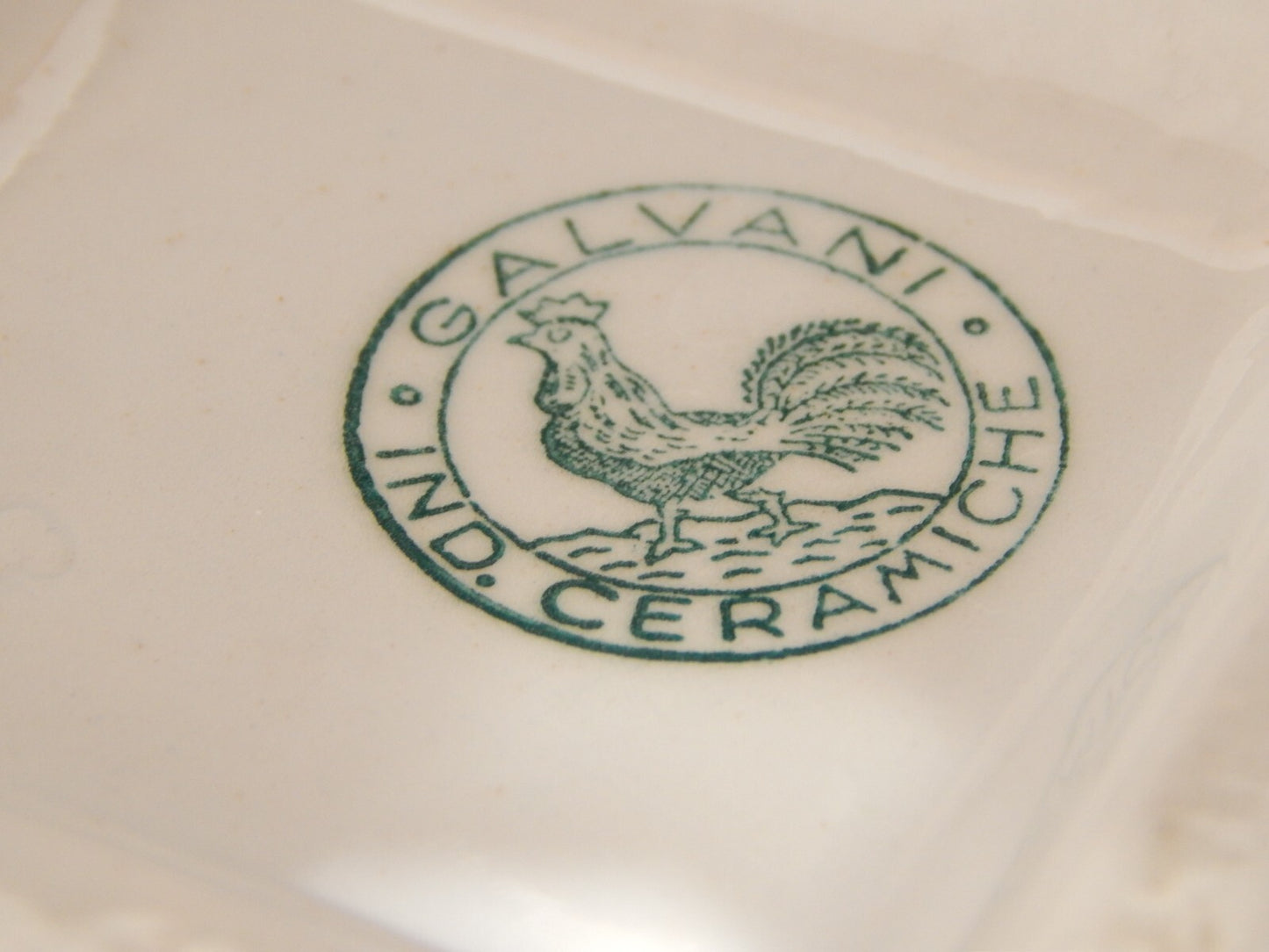 ART DECO CENTROTAVOLA ZUPPIERA BISCOTTIERA CERAMICA GALVANI PORDENONE ANNI '30 ]