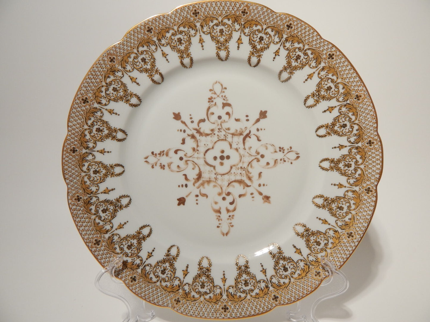 STUPENDO PIATTO ART DECO BERNARDAUD & CO LIMOGES PORCELLANA ANNI '30 COLBERT