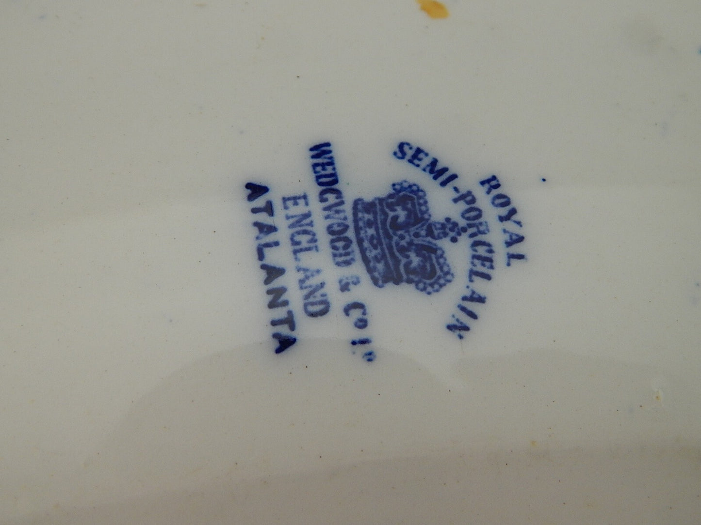 WEDGWOOD&CO ATALANTA ANTICO RARO GRANDE VASSOIO SEMI-PORCELLANA DEL 1906