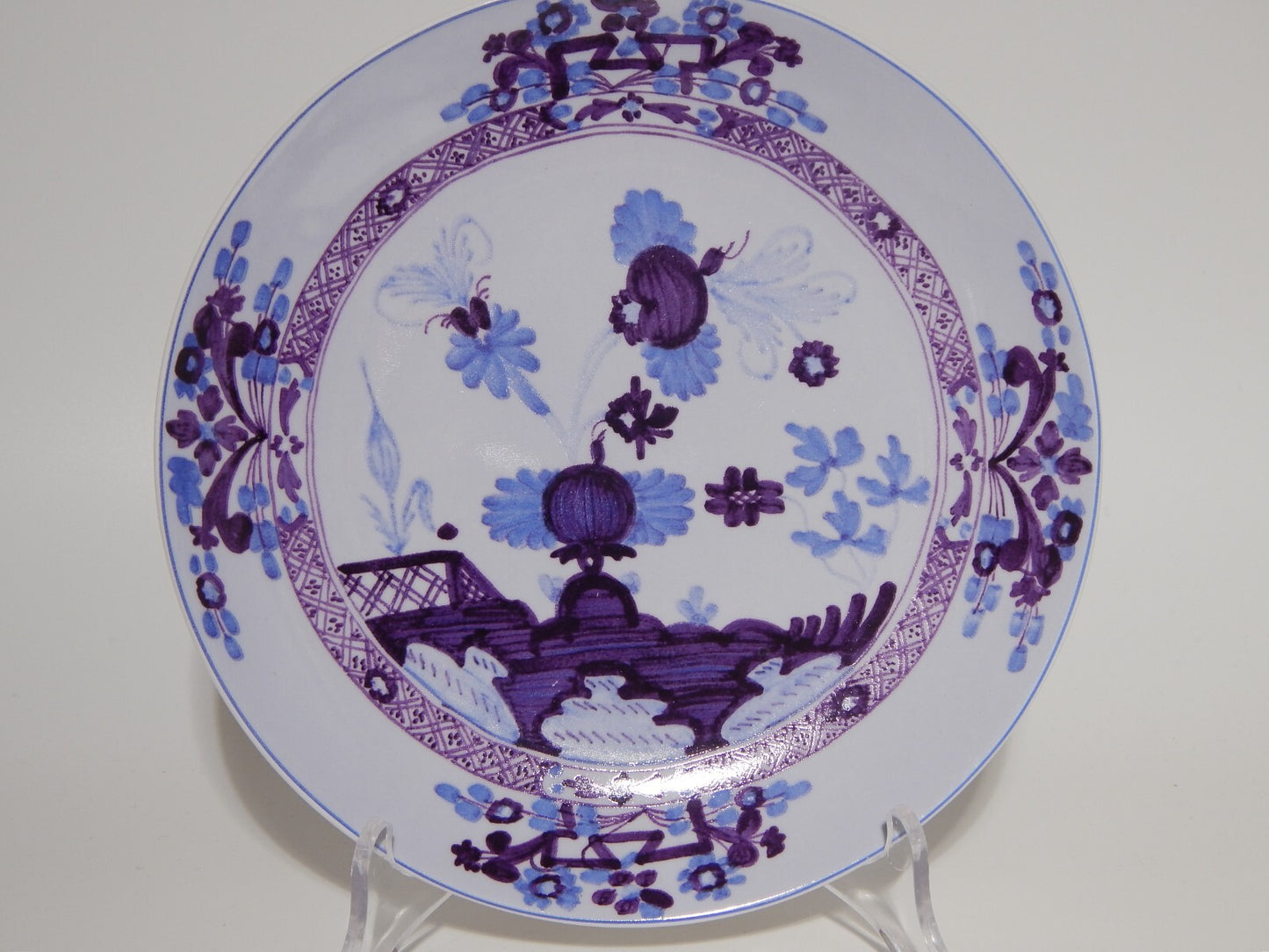 VINTAGE CERAMICHE ARTISTICHE FAENZA PIATTO AL GAROFANO STILE IMOLA