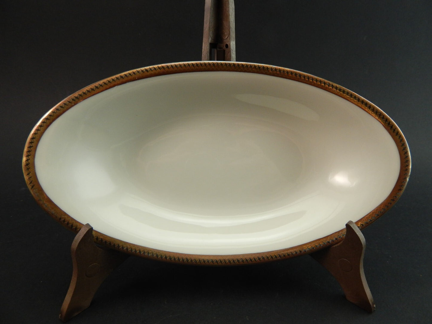 ANTICA RAVIERA VASSOIO OVALE IMPERO PORCELLANA RICHARD GINORI DOCCIA DEL 1939