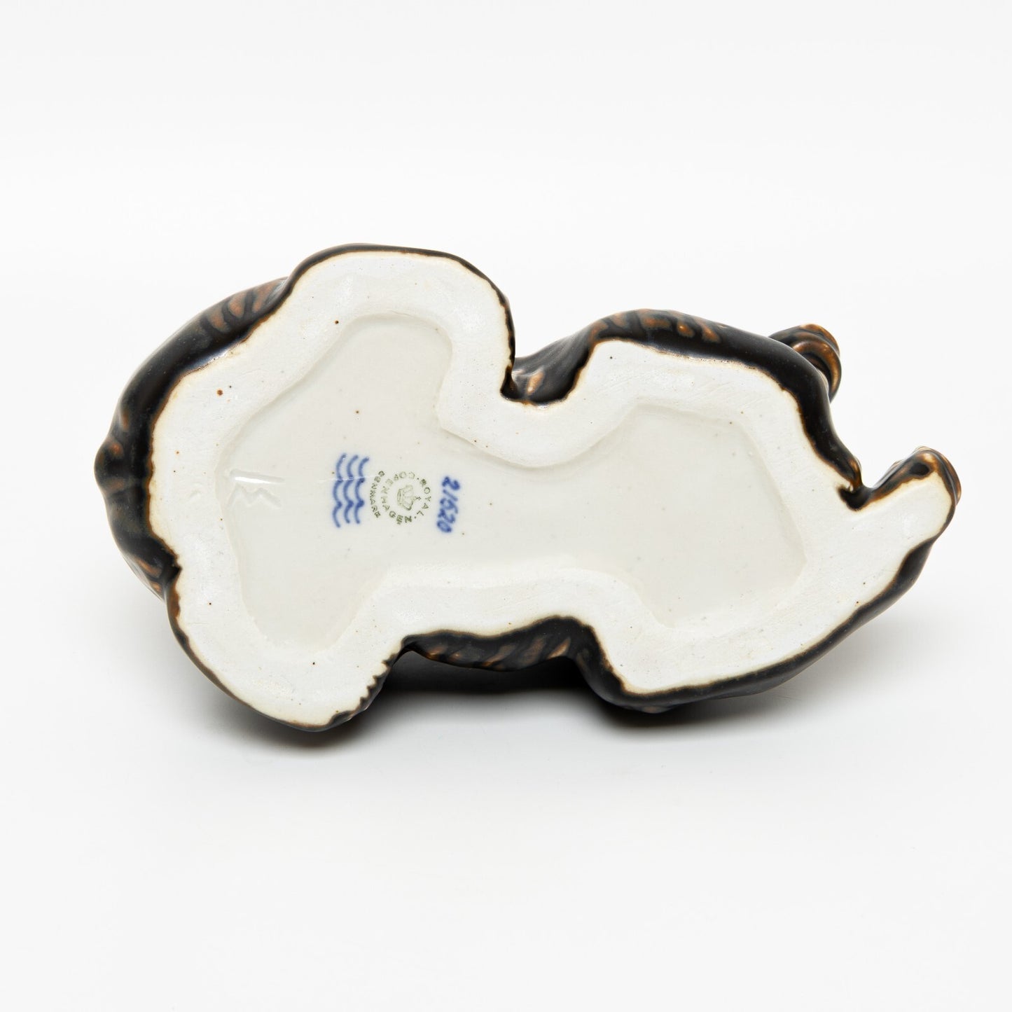 RARA STATUINA PORCELLANA ROYAL COPENHAGEN "Orso Sdraiato" COD 21520 CM 14x22x13