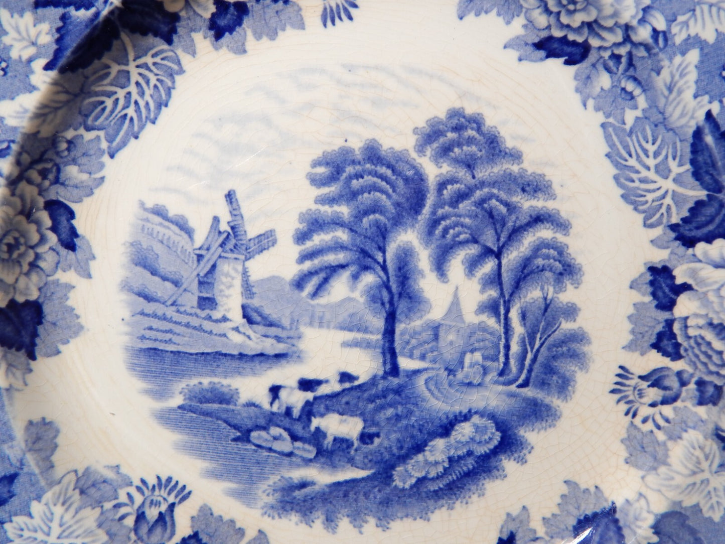 VINTAGE ENOCH WOOD'S ENGLISH SCENERY WOOD&SONS PIATTO SEMI PORCELLANA #664