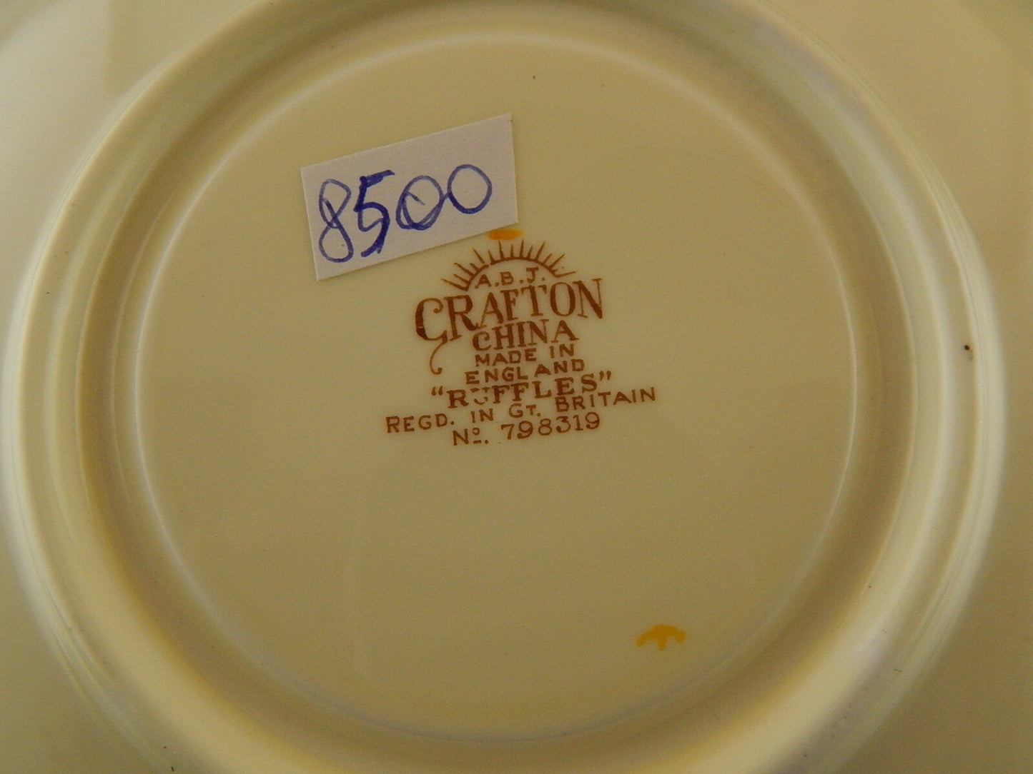 ANTICA ART DECO 1935 RARA TAZZA TÈ PORCELLANA INGLESE A B JONES &SONS GRAFTON