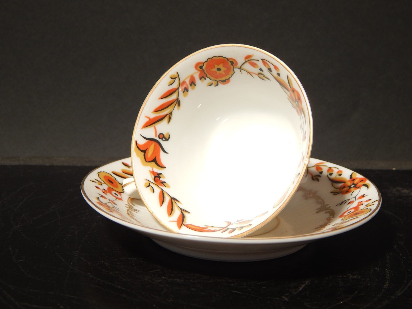 ANTICA TAZZINA CAFFE’ STILE IMPERO PORCELLANA MANIFATTURA SCHUMANN 1945 BAVARIA