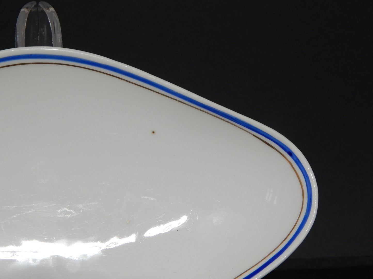 ANTICA RAVIERA VASSOIO IMPERO PORCELLANA GINORI DOCCIA XIX SECOLO