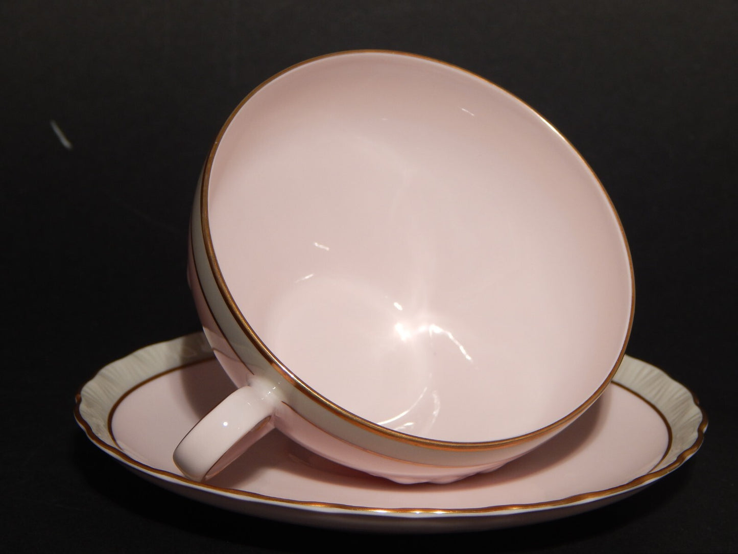 PREZIOSO SERVIZIO DA TÈ PORCELLANA HUTSCHENREUTHER PORCELAINE ROSE ROSA ANTICO