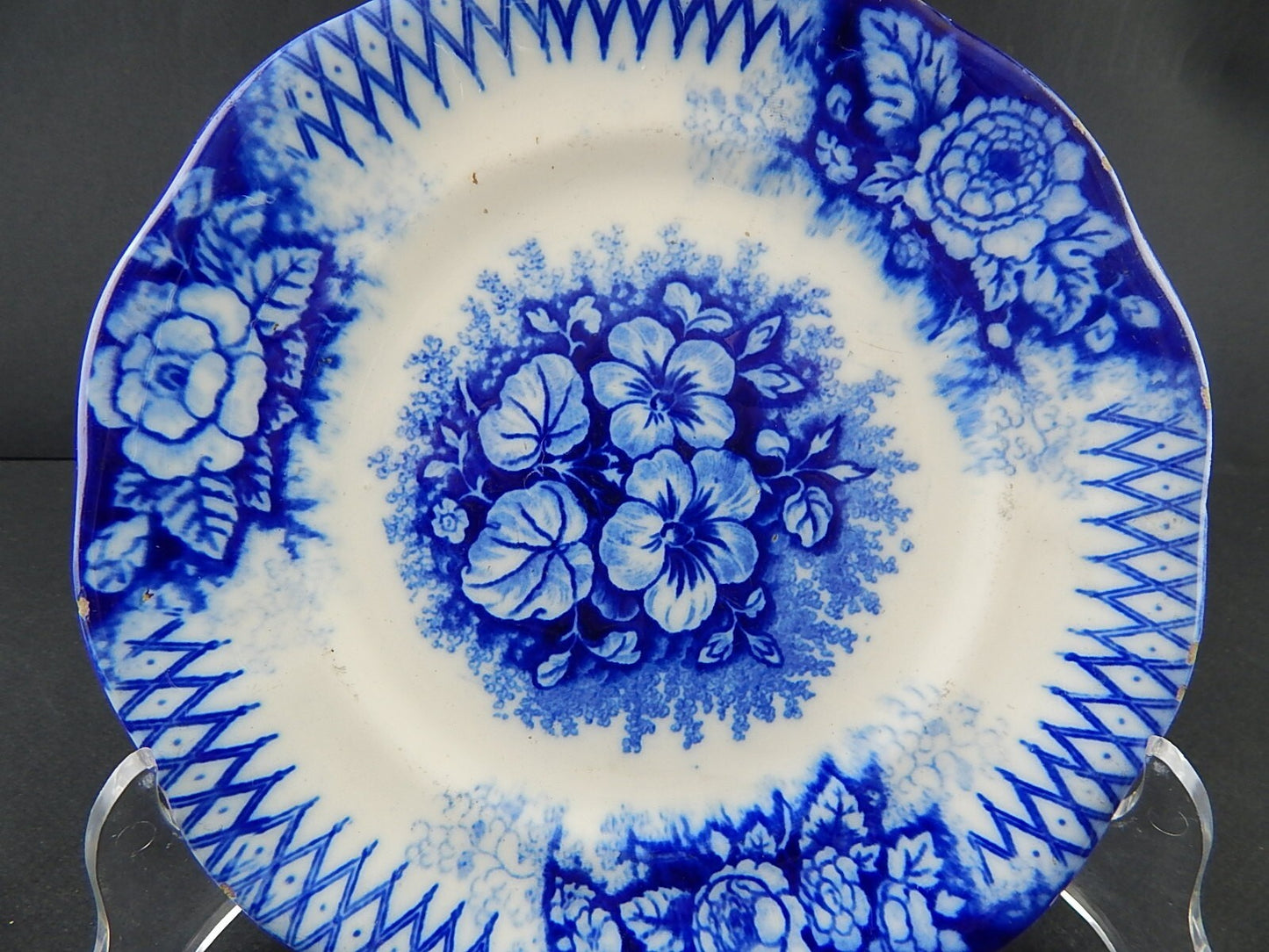 ANTICO PIATTO CERAMICA GIUSEPPE BESIO MONDOVI' SECONDA META' 800 JARDINIERE A122