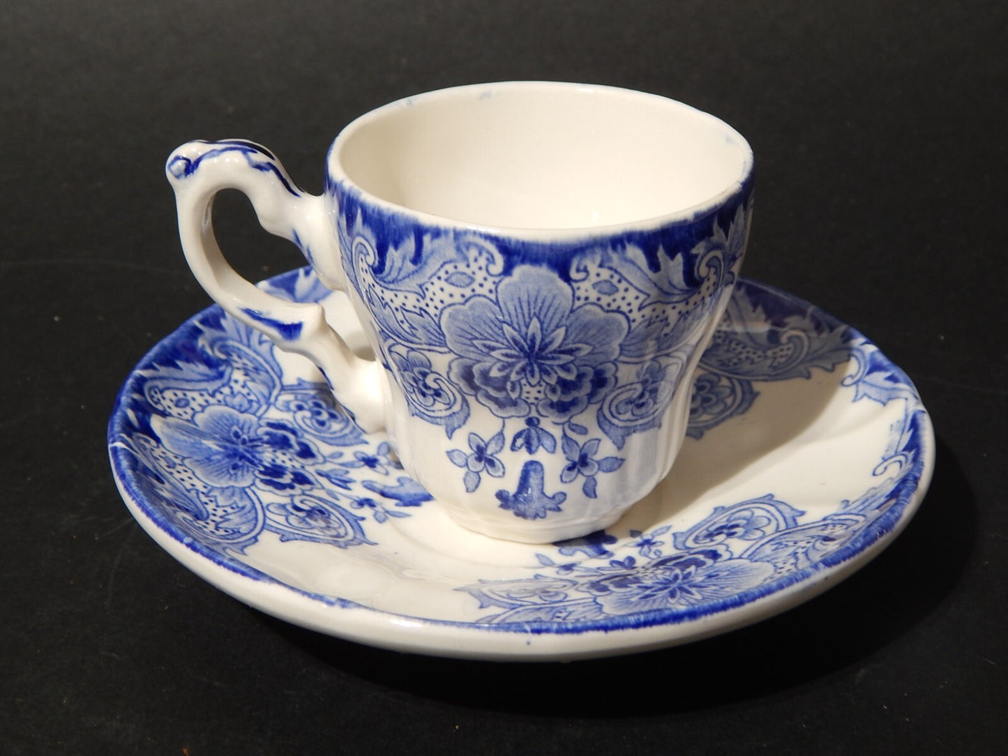 ART NOUVEAU ANTICA TAZZA CAFFE' CERAMICA BOCH FRERES LA LOUVRIERE DORDRECHT