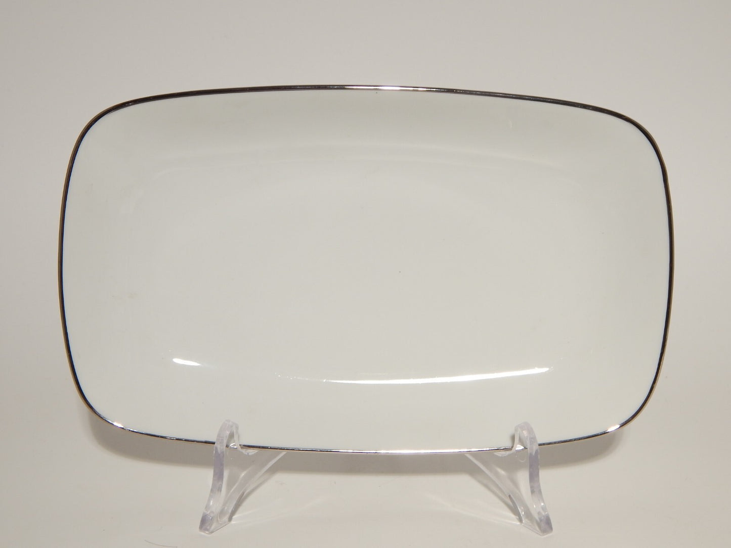 VINTAGE ELEGANTE SERVIZIO TAVOLA PORCELLANA BIANCA E ARGENTO ESCHENBACH IMPERO