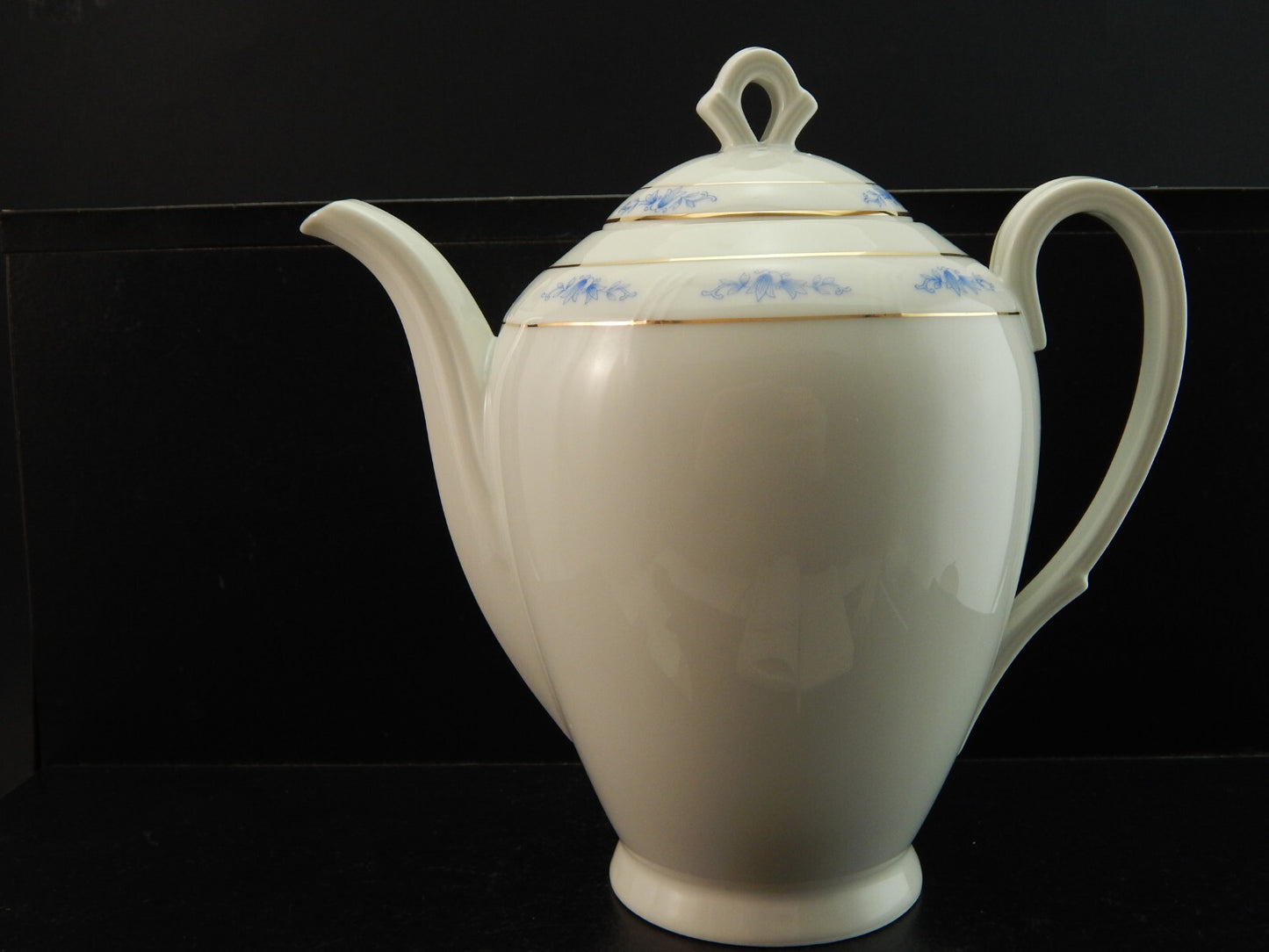 ANTICO 1945 ART DECO PREZIOSO SERVIZIO CAFFE' PORCELLANA H & C CHODAU BOHEMIA