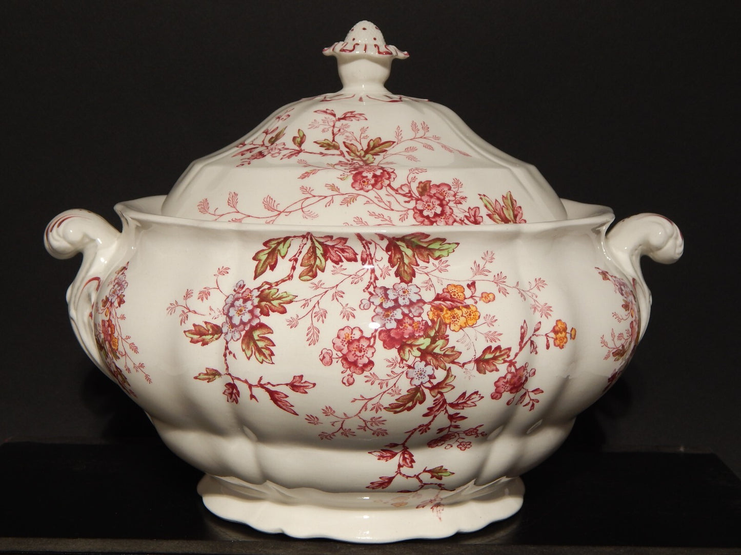 ANTICA GRANDE ZUPPIERA CENTROTAVOLA BOOTHS WASHINGTON SEMI-PORCELLANA INGLESE