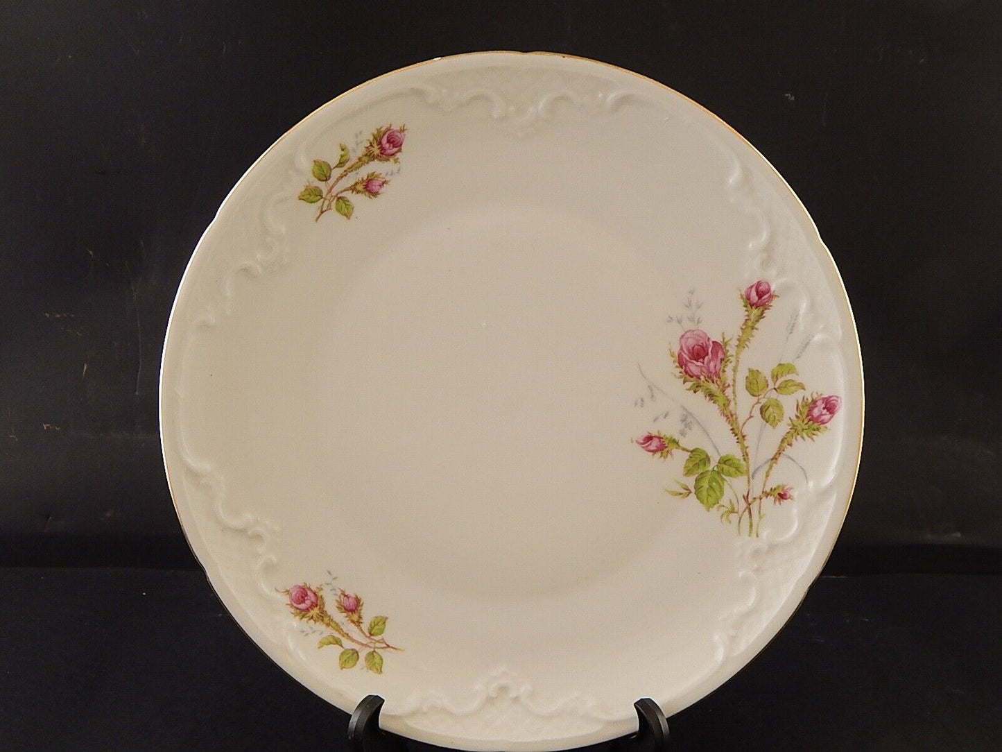 ROCAILLE RETRO' WINTERLING BAVARIA VASSOIO ROTONDO PIATTO PORCELLANA ROSA CANINA