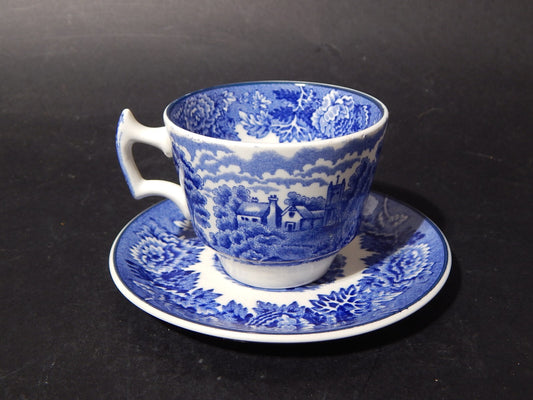 ANTICA TAZZA CERAMICA POTTERY ENOCH WOOD&SONS DECORO ENGLISH SCENERY