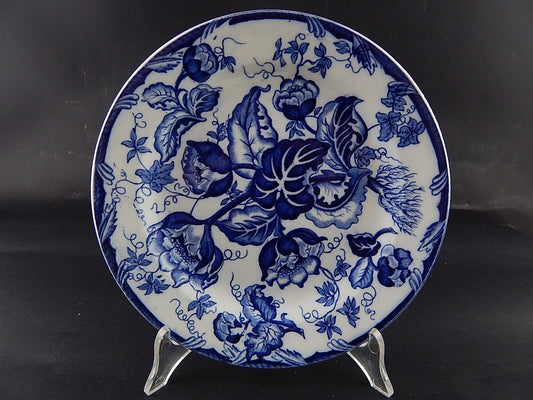 ANTICO PIATTO NINFEE CERAMICA RICHARD MILANO FINE 800 FLOW BLUE WATER NYMPH 8743