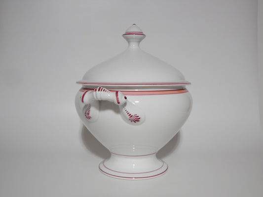 ANTICA PROBABILE MANIFATTURA HAVILAND ZUPPIERA CENTROTAVOLA PORCELLANA FINE 800