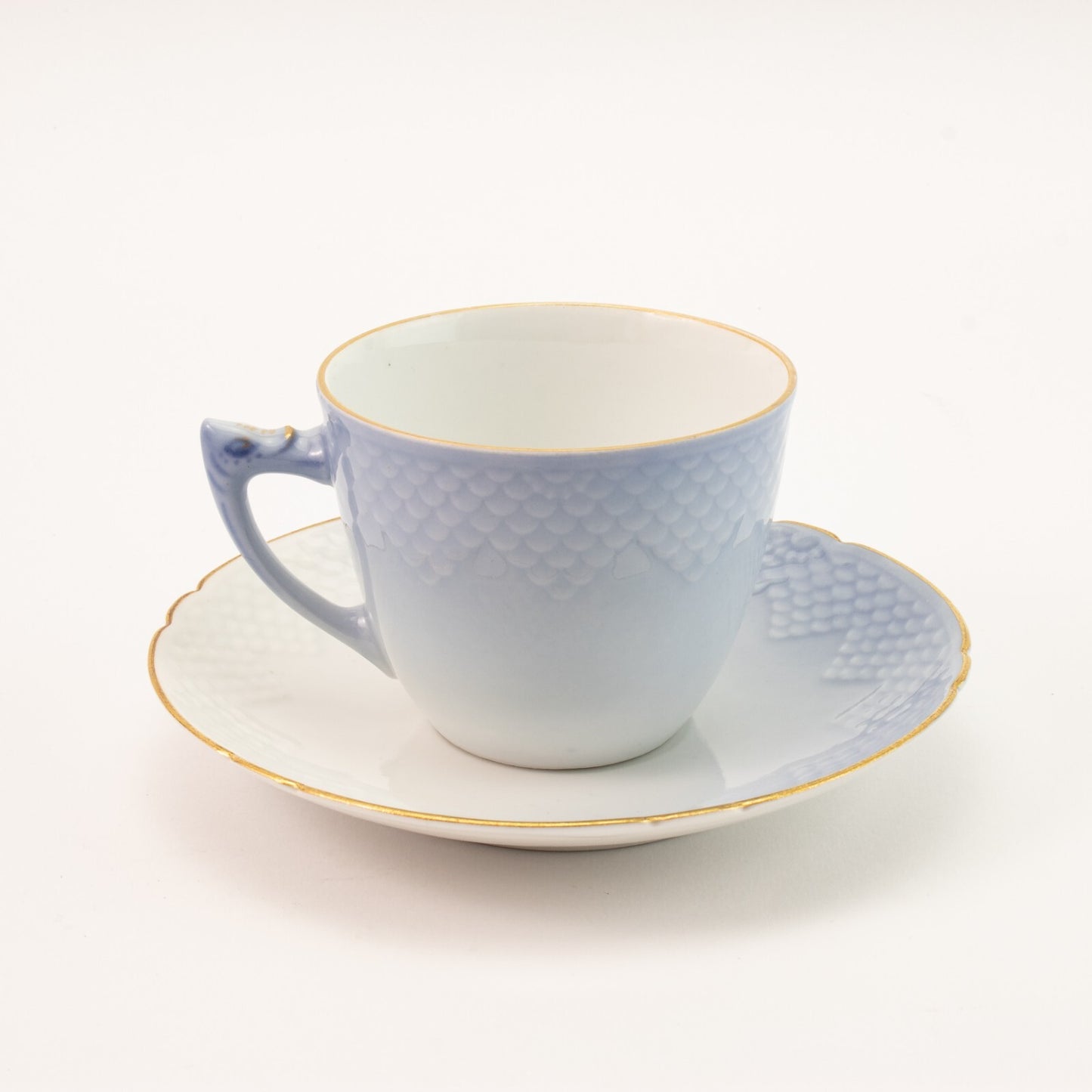 ANTICA TAZZA CAFFE' PORCELLANA E ORO ZECCHINO GABBIANI BING&GRONDAHL SN