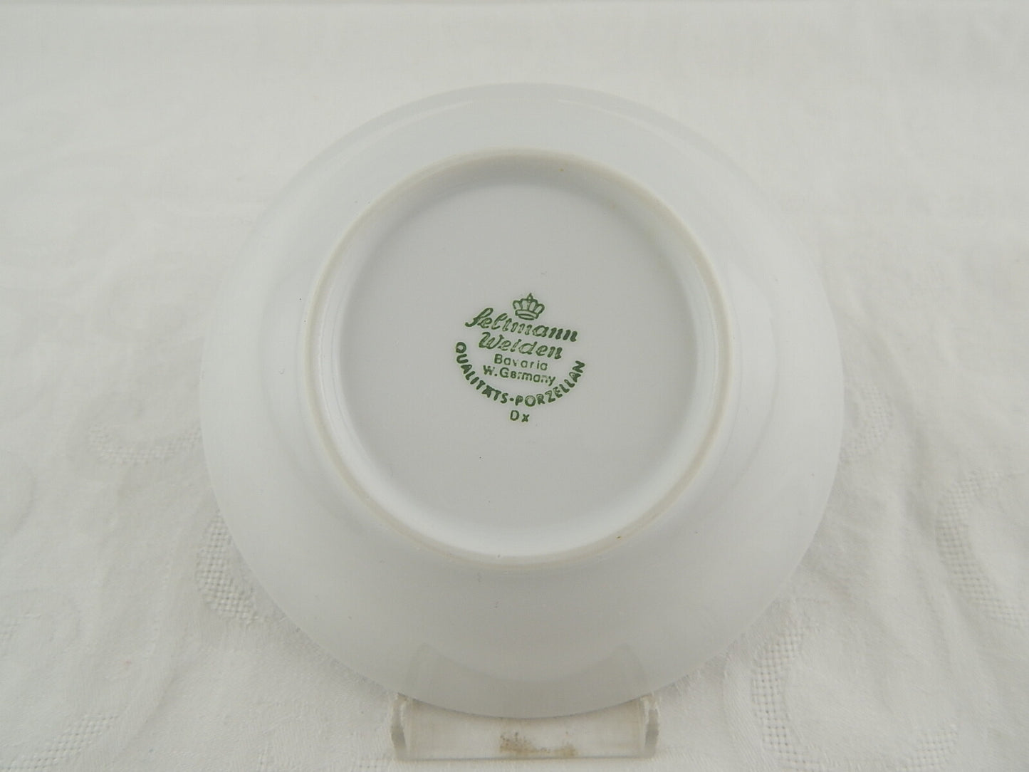 VINTAGE CIOTOLA SVUOTATASCHE PORCELLANA SELTMANN WEIDEN CIPOLLA BIANCO BLU