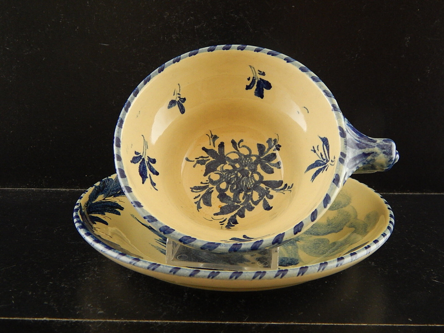 ANTICA TAZZA DA TE' CERAMICA ALBISOLA HANDMADE MADE ITALY DIPINTA A MANO #5