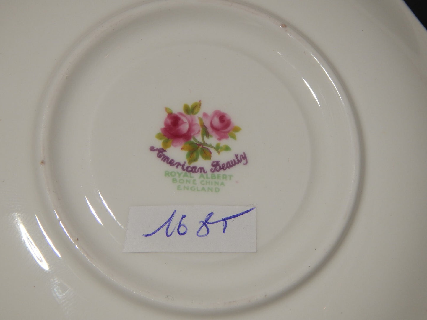 PREZIOSA PORCELLANA ROYAL ALBERT VINTAGE TAZZA DISEGNO AMERICAN BEAUTY DEMITASSE