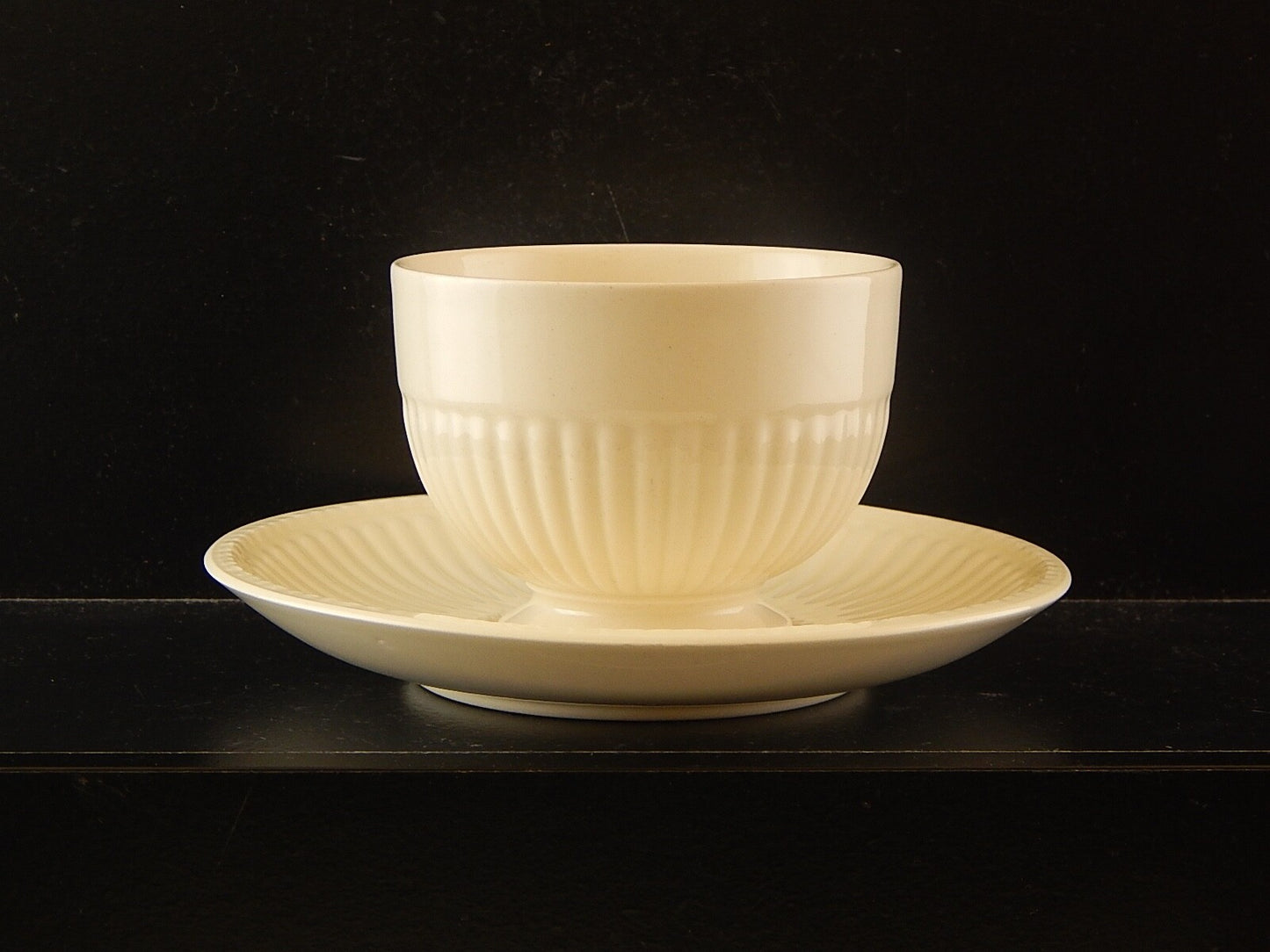GEORGIANA RARA TAZZA COLAZIONE CERAMICA CREMA WEDGWOOD ETRURIA BARLASTON EDME