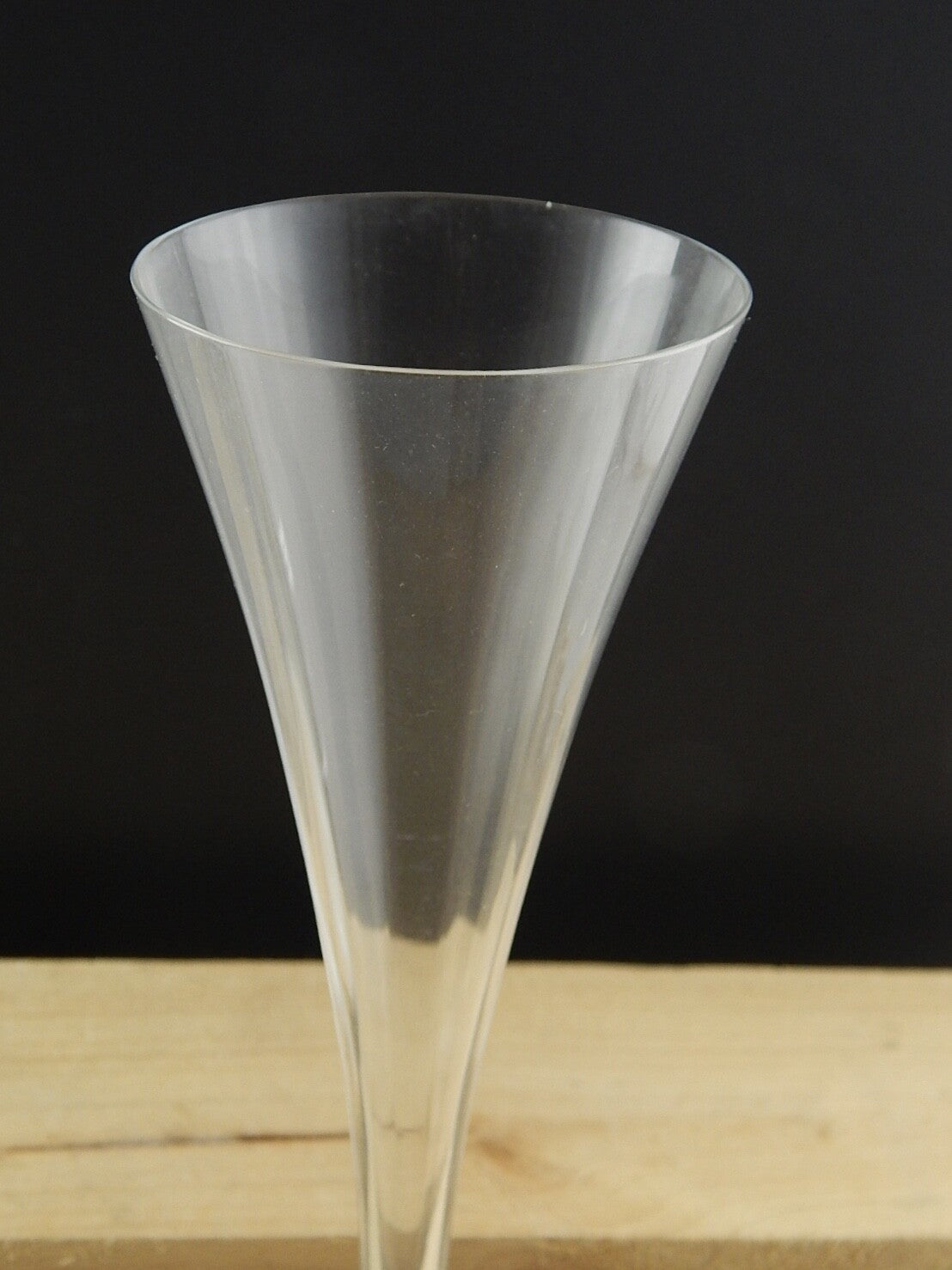 ART DECO ELEGANTE PREZIOSA COPPIA CALICI FLUTE CRISTALLO ROGASKA MODELLO LUNA