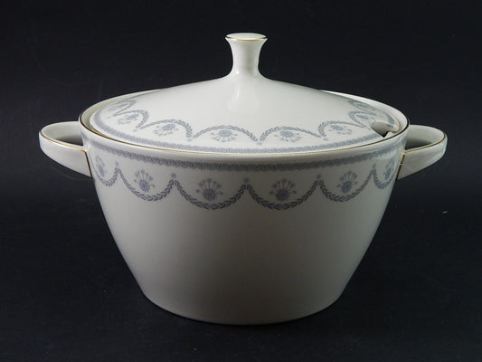 VINTAGE ZUPPIERA CENTROTAVOLA PORCELLANA AVORIO KRAUTHEIM BAVARIA STILE IMPERO