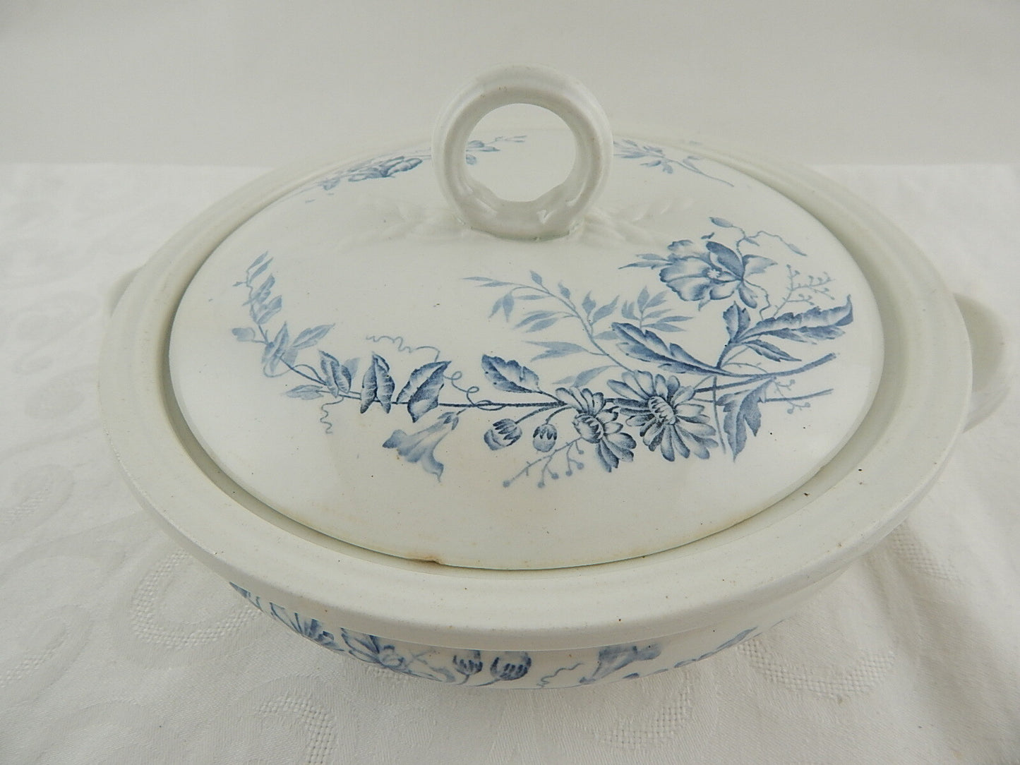 ANTICA IMPERIAL BONN GERMANY SECOLO XIX LEGUMIERA PORCELLANA CERAMICA COLLEZIONE