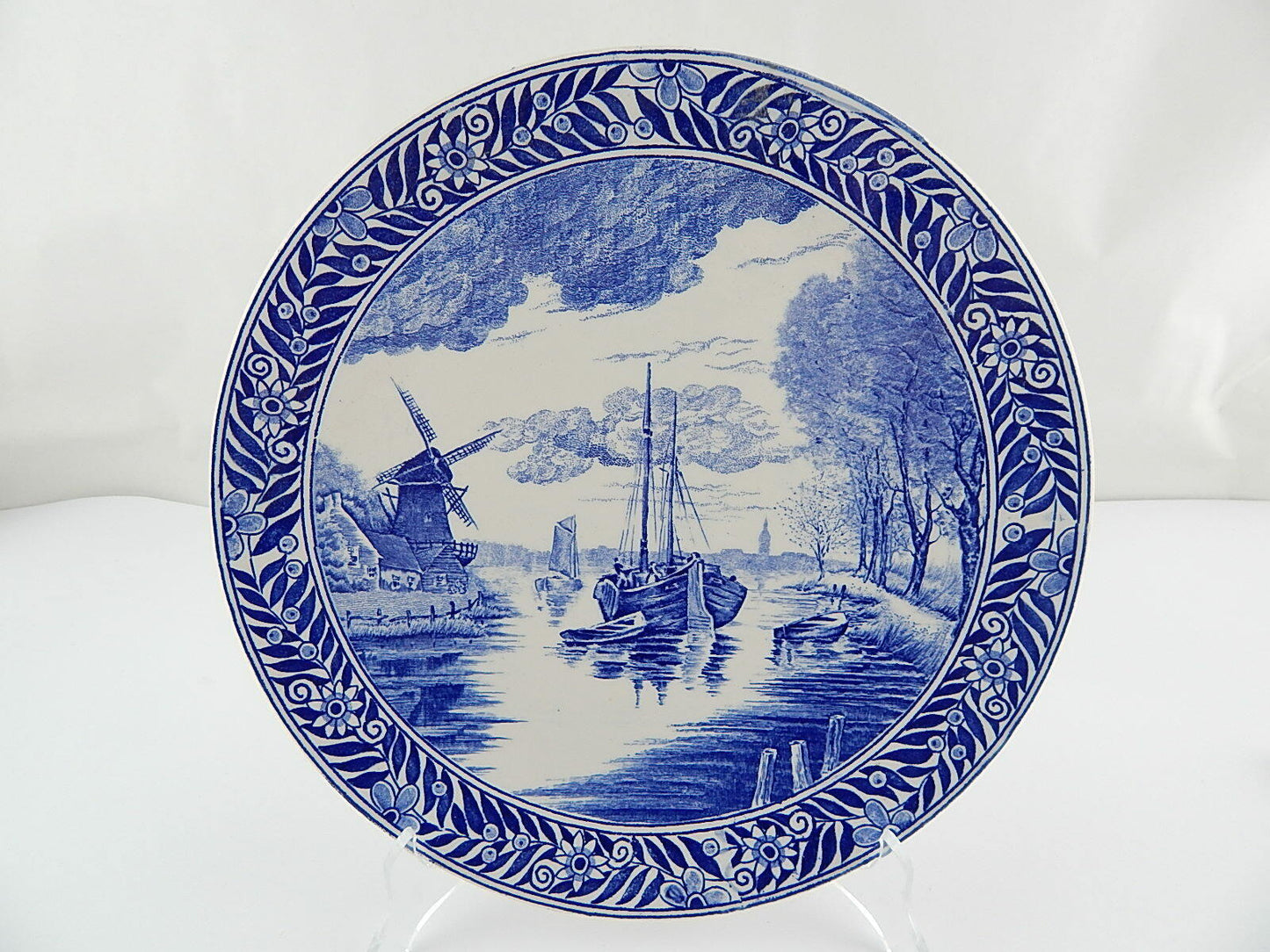 PIATTO DELFTS CERAMICA MADE FOR ROYAL SPHYNX HOLLAND BOCH FRERES LA LOUVIERE#