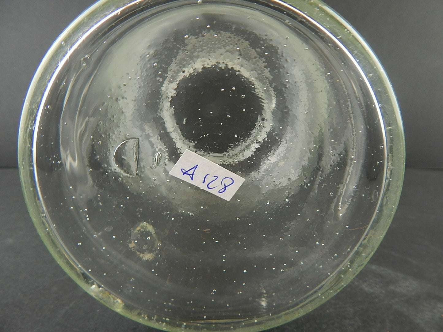 ANTICO VASO ALBARELLO VETRO SOFFIATO ALTARE FARMACIA DROGHERIA A128