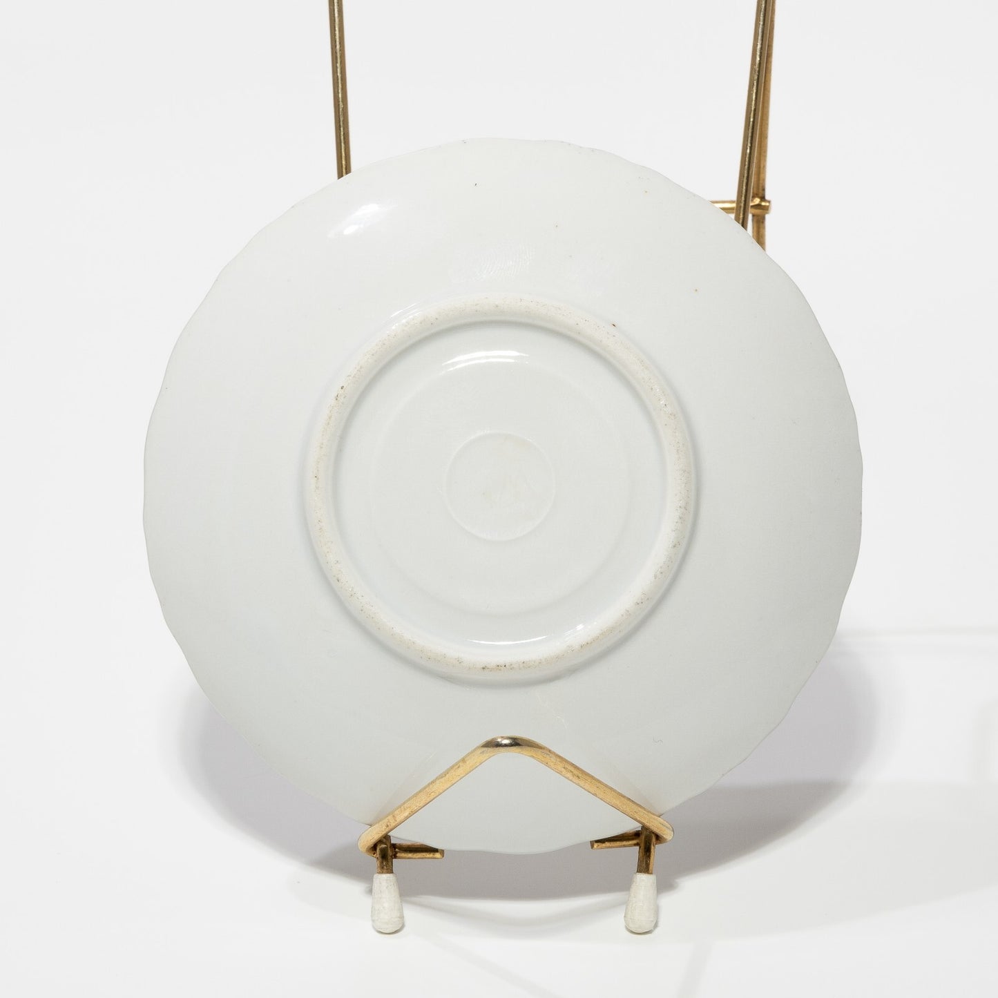 ANTICA TAZZINA CAFFE' PORCELLANA MITTERTEICH BAVARIA ART DECO DECORO ARGENTO