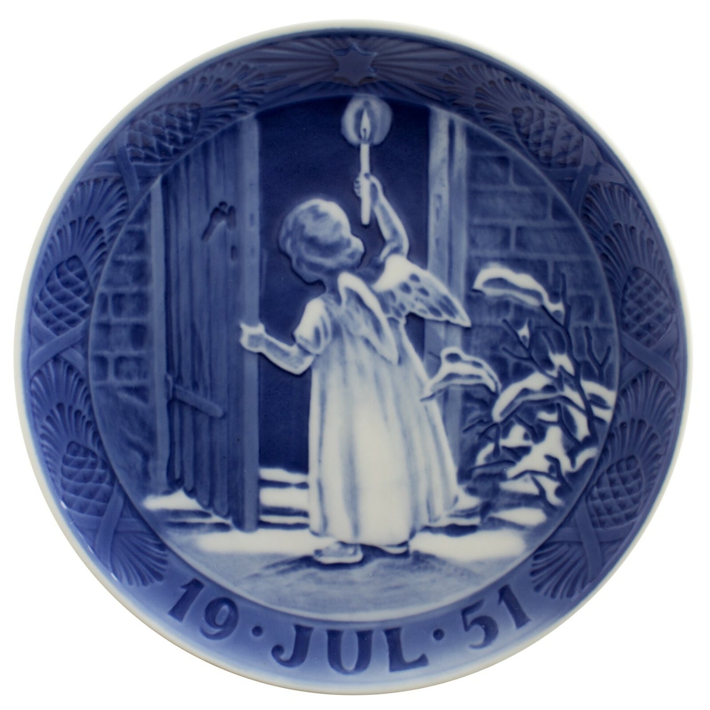 PIATTO DI NATALE ROYAL COPENHAGEN DAL 1909 AL 1959 PORCELLANA ORIGINALE PERFETTO