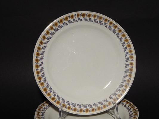 ANTICO RARO SERVIZIO 6 PIATTI PIANI S.C.I. CERAMICA ITALIANA LAVENO GIRASOLI