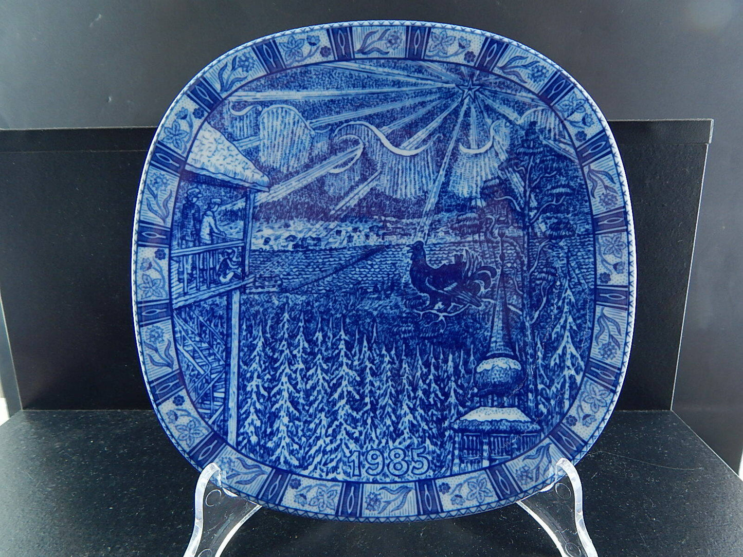 RORSTRAND PIATTO PORCELLANA NATALE 1985 PORCELAIN CHRISTMAS PLATE COLLEZIONE NEW