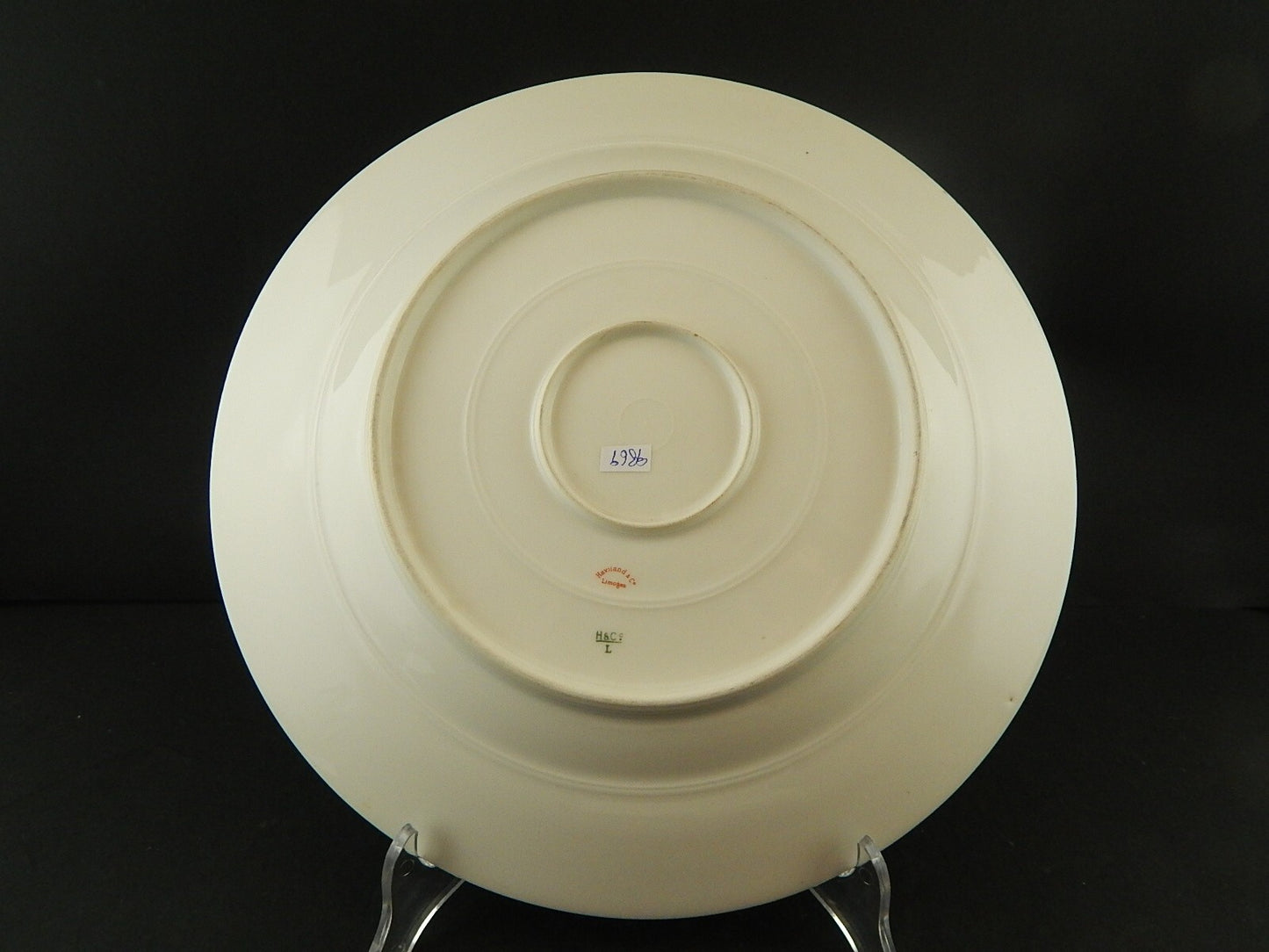 ANTICO 1889 ART NOUVEAU PIATTO PORTATA VASSOIO PORCELLANA LIMOGES HAVILAND & CO