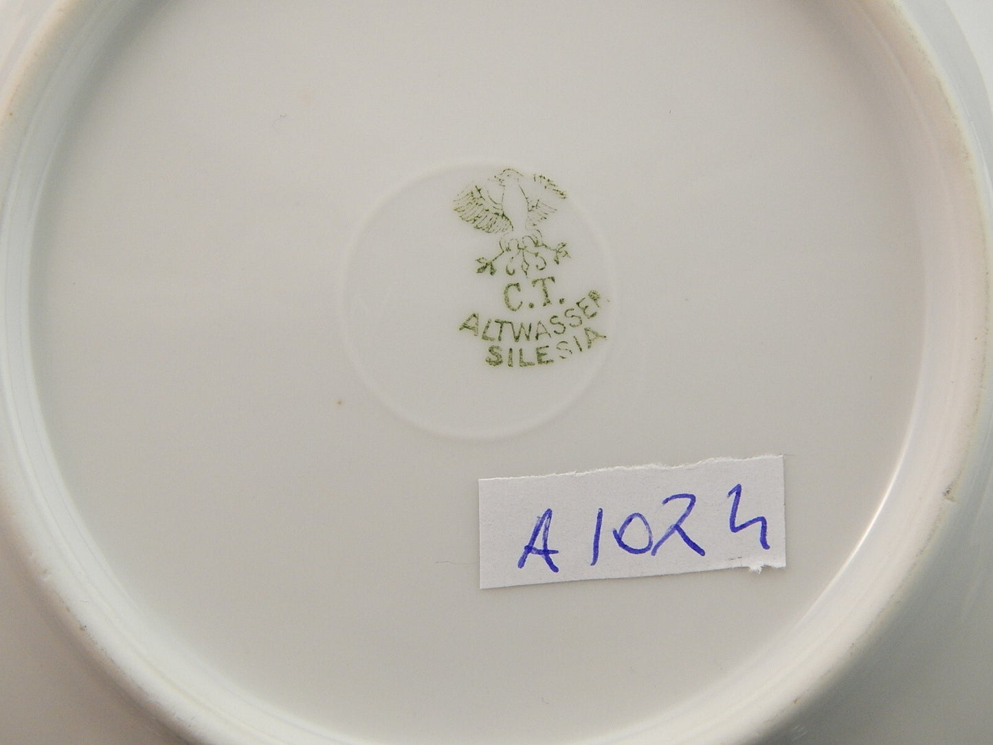 ANTICO ART DECO TRIO TAZZA TE' PORCELLANA CARL TIELSCH ALTWASSER SILESIA 1930