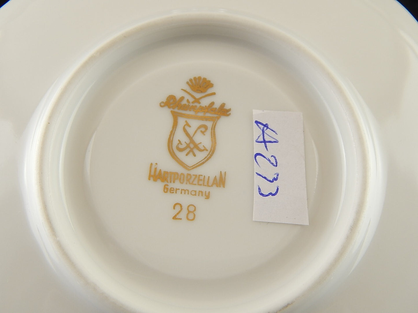 ANTICO SERVIZIO 6 TAZZINE CAFFE' PORCELLANA RHEINPFALZ HARTPORZELLAN BAVARIA