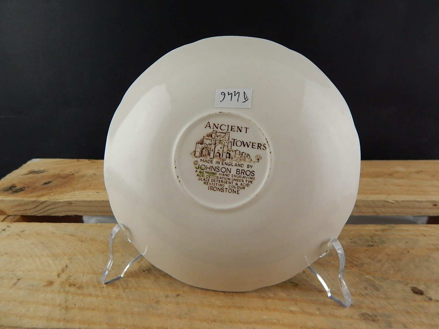 VINTAGE SEMI PORCELLANA JOHNSON BROS COLLEZIONE ANCIENT TOWERS TAZZA TE'