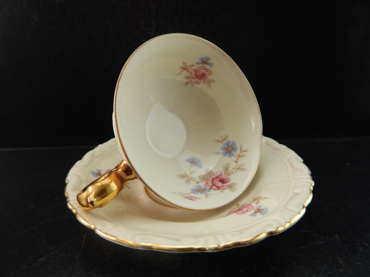 ROCAILLE SET 6 TAZZINE CAFFE' PORCELLANA VOHENSTRAUSS BAVARIA JOHANN SELTMANN