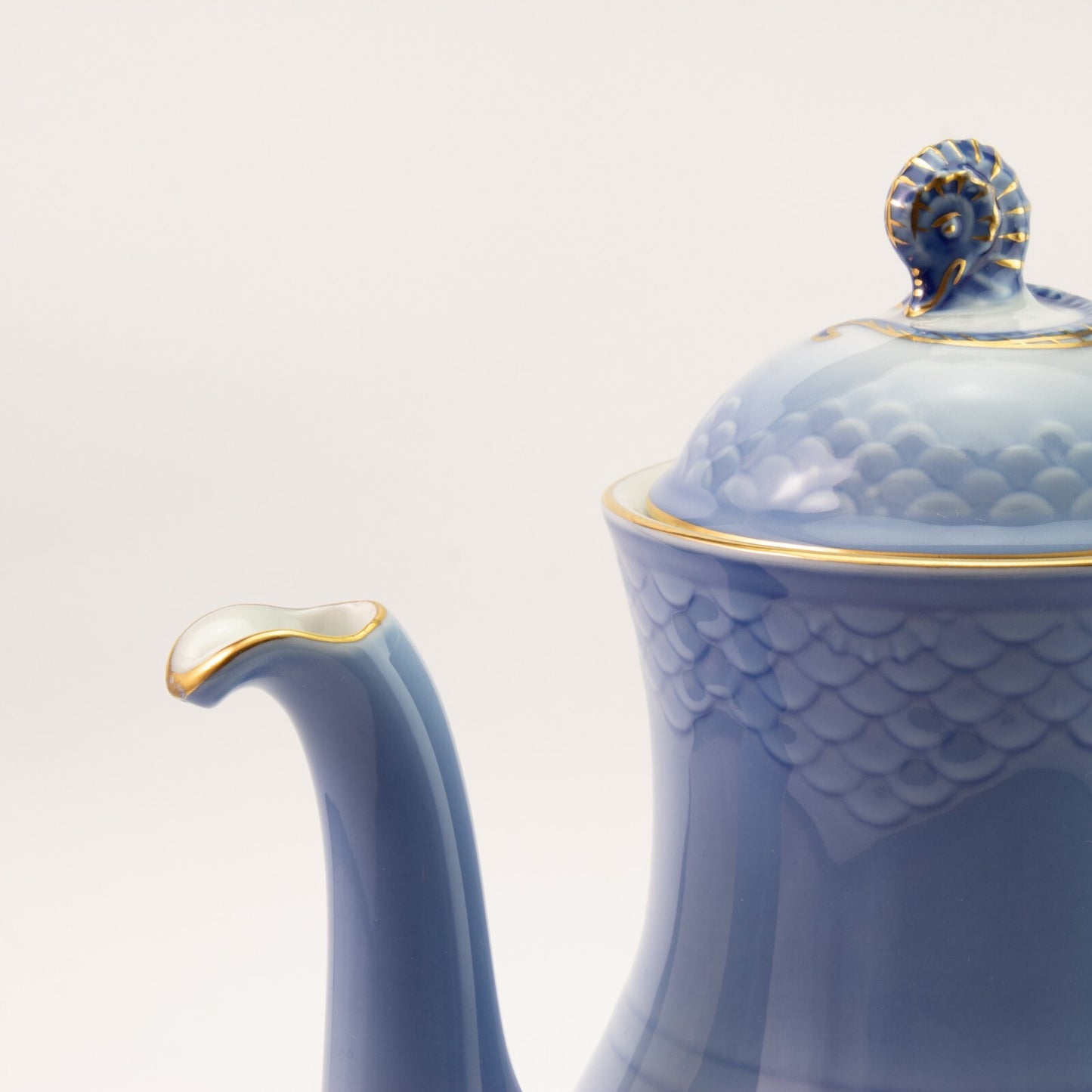 CAFFETTIERA PORCELLANA ORO ZECCHINO GABBIANI ROYAL COPENHAGEN BING&GRONDAHL 91A