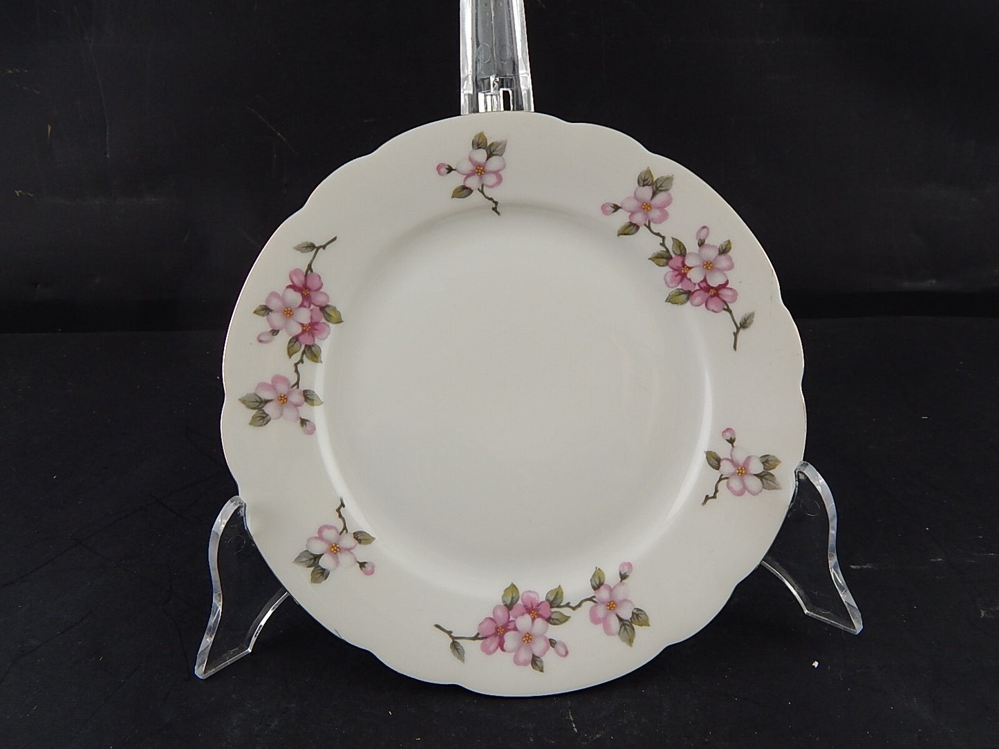 VINTAGE PIATTO DESSERT PORCELLANA SELTMANN WEIDEN BAVARIA FIORI DI PESCO