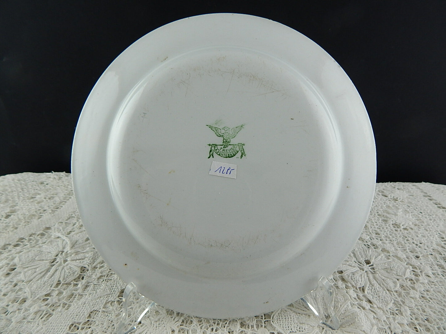 ANTICO PIATTO CERAMICA ITALIANA FONTEBASSO TREVISO COLLEZIONE DECALCOMANIA