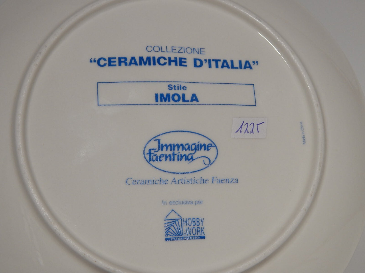 VINTAGE CERAMICHE ARTISTICHE FAENZA PIATTO AL GAROFANO STILE IMOLA