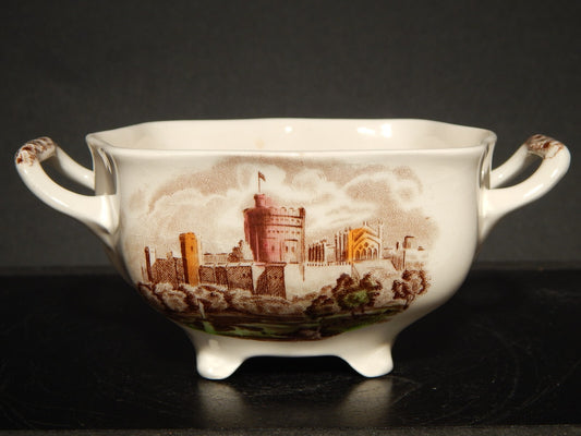 RETRO' ZUCCHERIERA PORCELLANA JOHNSON BROS ROYAL HOMES OF BRITAIN WINDSOR CASTLE