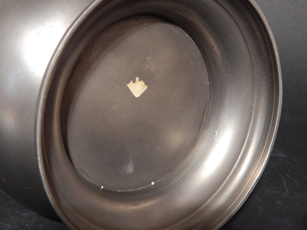 ANTICA COLLEZIONE BROCCA CARAFFA IN PELTRO 95% CON COPERCHIO CON TESTA ARIETE