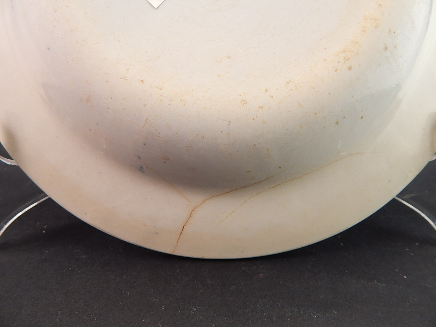 ANTICO PIATTO FONDO NINFEE BLU CERAMICA RICHARD MILANO FINE 800 WATER NYMPH A892