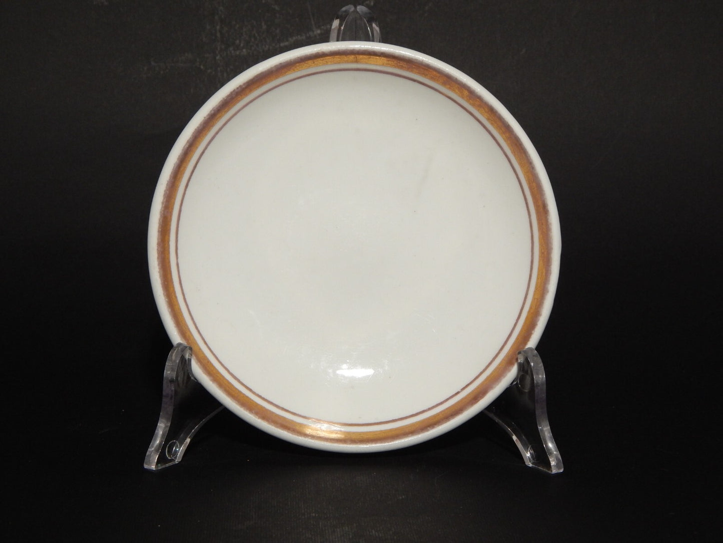 ANTICA TAZZA IMPERO PORCELLANA BIANCA CON FASCIA ORO VECCHIO PARIGI PRIMO '800