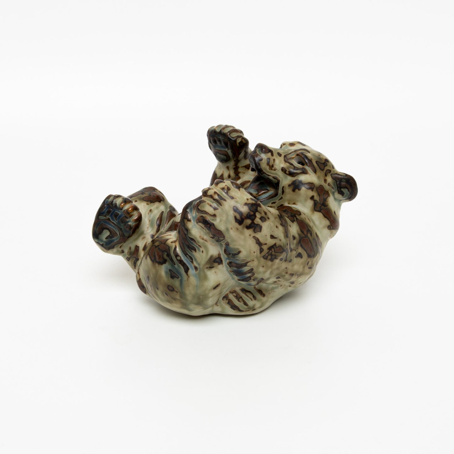 STATUINA PORCELLANA ROYAL COPENHAGEN "Orso sulla Schiena" COD 20271 CM 10x14x13