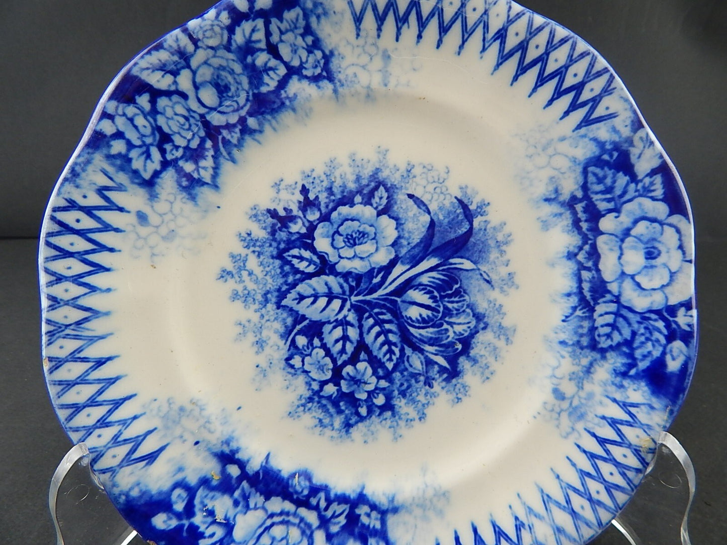 ANTICO PIATTO CERAMICA GIUSEPPE BESIO MONDOVI' SECONDA META' 800 JARDINIERE A125