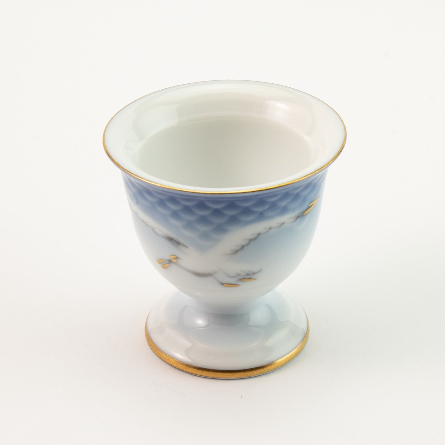 PORTA UOVO PORCELLANA E ORO ZECCHINO GABBIANI ROYAL COPENHAGEN 696